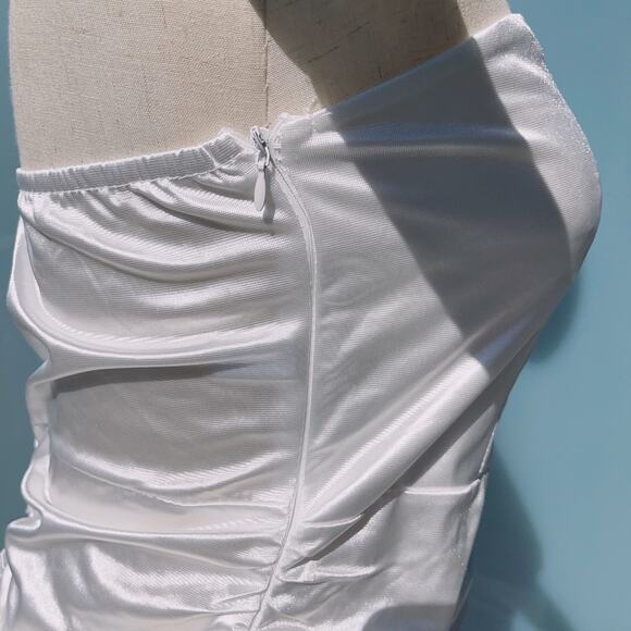 Women's Puff Sleeve White Mini Dress Set (S) - Picture 7 of 7